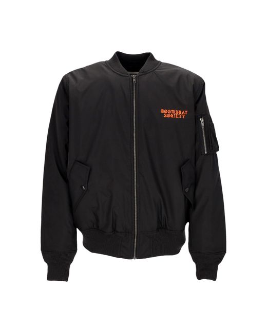 Doomsday Black Bomber Jacket Dirty Hands Bomber Jacket for men