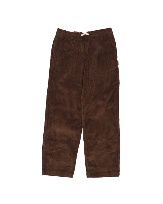 Element Brown Long Chilling Cord Pant for men