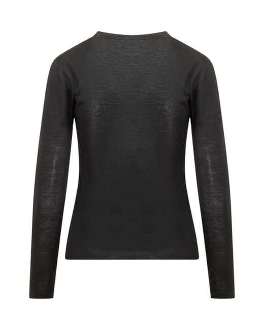 Max Mara Black Sweater Round Neck