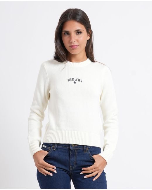 Guess White Sweaters