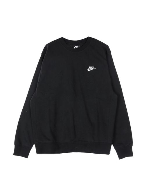 Sudadera Ligera Con Cuello Redondo Para Hombre Sportswear Club Negro/Blanco Nike de hombre de color Black