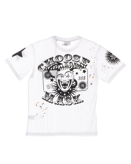 Choisissez Votre Masque T-Shirt Homme Blanc IHS pour homme en coloris White