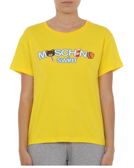 Moschino Yellow T-Shirt Frau