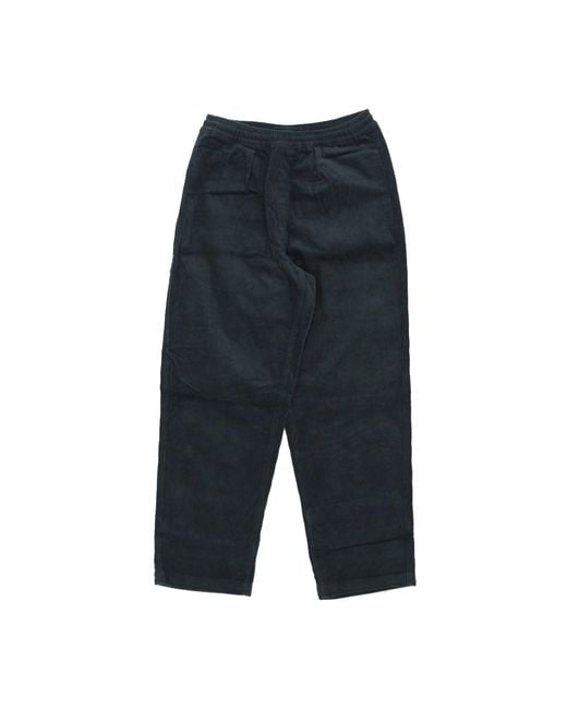 Huf Cord-Freizeithose Waldgrune Lange Herrenhose in Blue für Herren