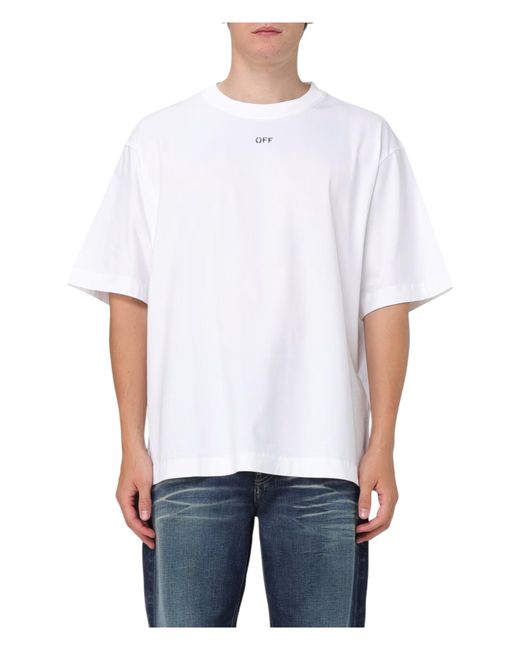 Off-White c/o Virgil Abloh White T-Shirt Fur Erwachsene Ubergrobe