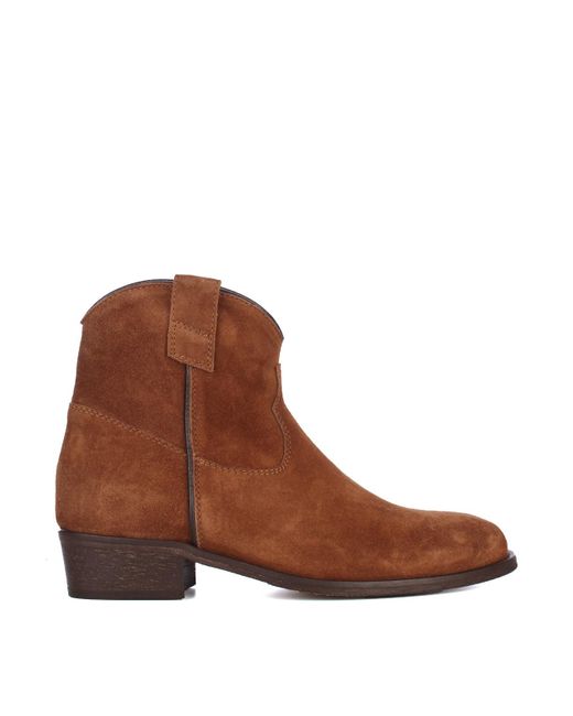 Via Roma 15 Brown Damenstiefel Mit Fellfutter