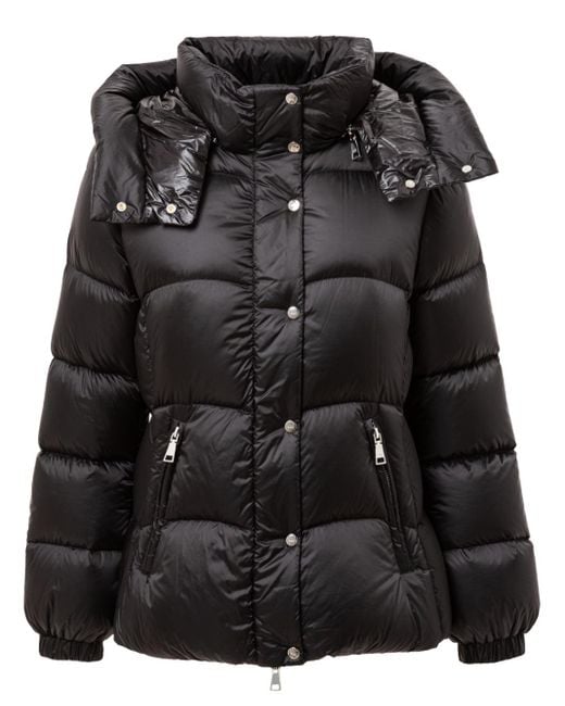 Add Down Jacket Met Uitneembare Capuchon in het Black