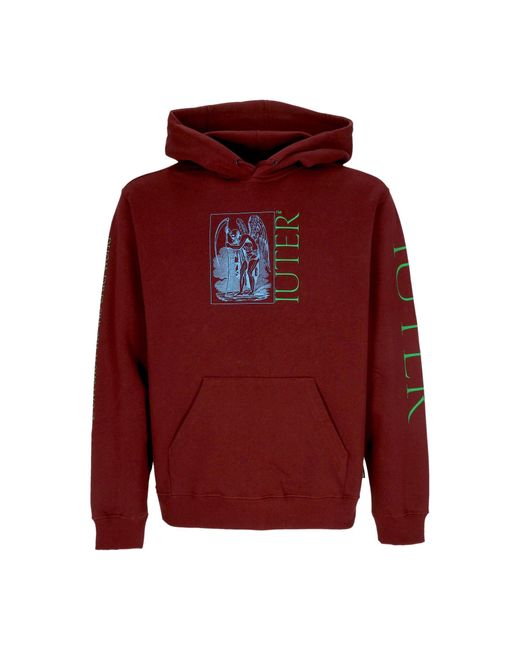 Sudadera Con Capucha Cruel World Para Hombre Burdeos Iuter de hombre de color Red