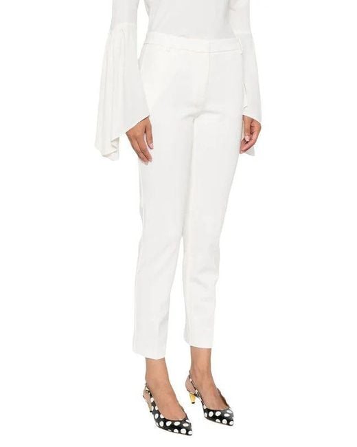 Pinko White Trousers Beautiful 100155 A24D Z05