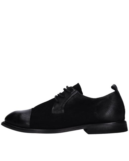 A.s.98 Black Flat Shoes for men