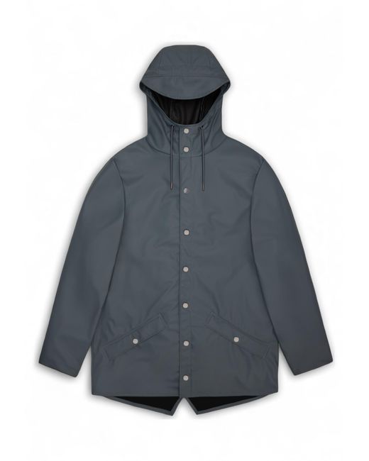 Rains Gray Jacket 12010 Lagoon for men
