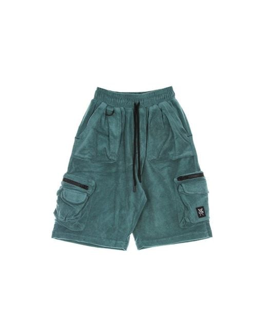 5TATE OF MIND Retrofuture Handdoekshort Herenshort Blauwgroen in het Green voor heren
