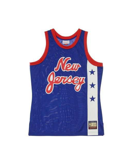 Camiseta De Baloncesto Para Hombre Nba Team Heritage Tank 1972-81 Nejnet Mitchell & Ness de hombre de color Blue