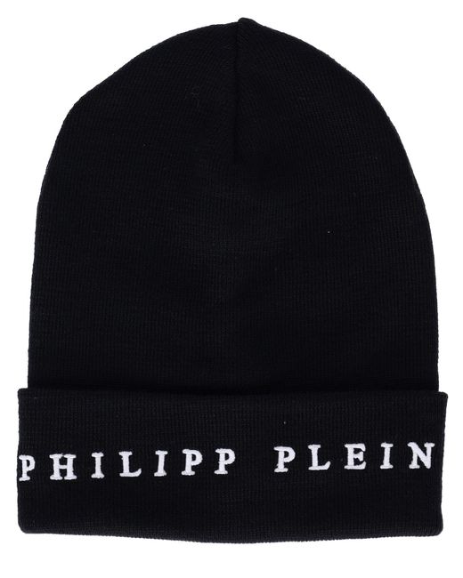 Philipp Plein Schwarzer Hut Aus Wollgemisch in Blue für Herren
