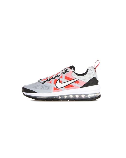 Nike White Air Max Genome Pure Low Shoe Platinum//Bright Crimson for men