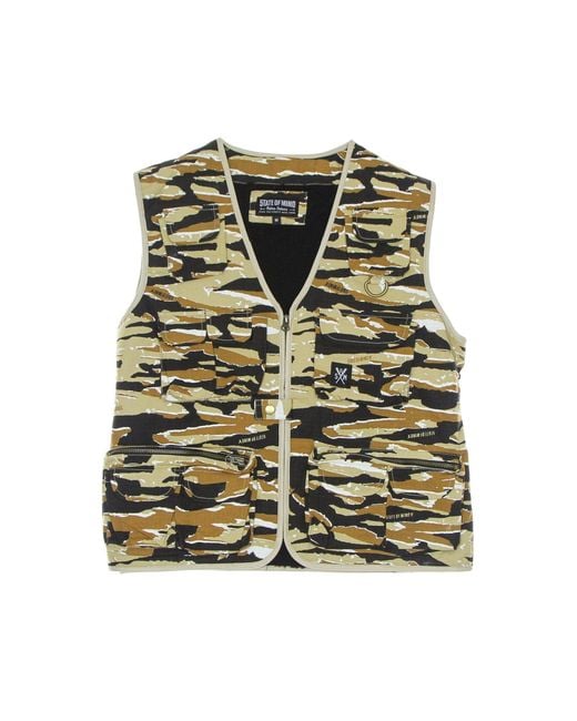 5TATE OF MIND Retrofuture Armellose Weste Fur Herren in Green für Herren