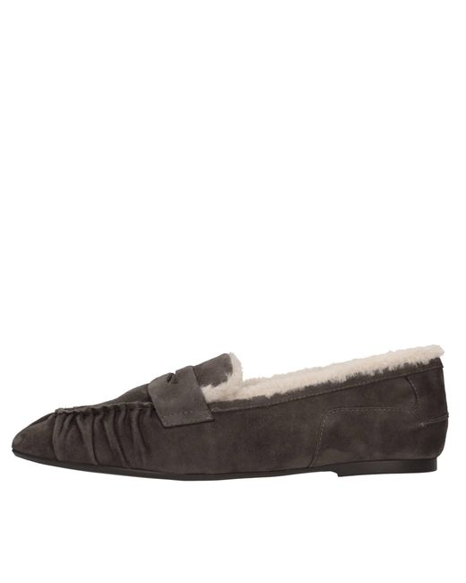 Ash Brown Flat Shoes