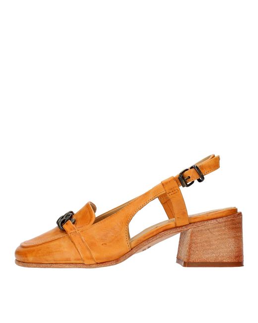 JP/DAVID Orangefarbene Schuhe Mit Absatz
