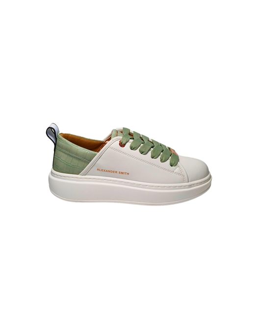 Alexander Smith White Schuhe Fur Damen Eco-Wembley Frau-Weib Hellgrun