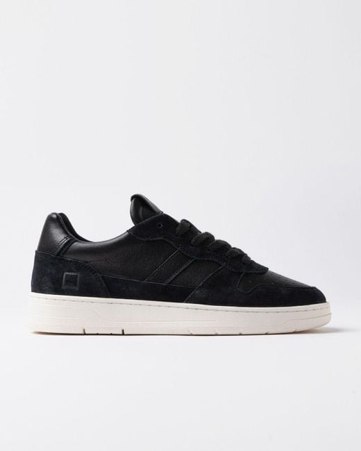 Date Sneakers Mann Datum M431-C2-Ba-Bk Gericht 2.0 Basic Schwarz in Black für Herren
