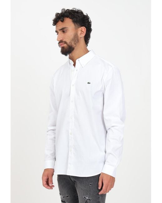 Lacoste Hemden Weib in White für Herren