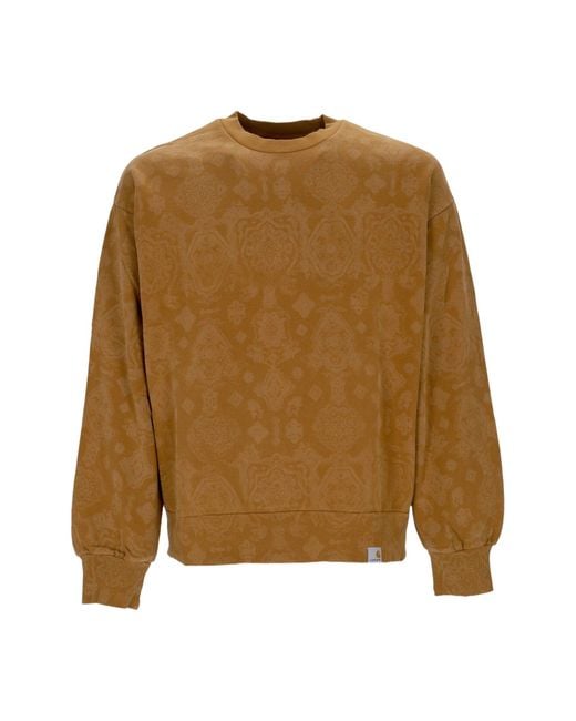 Carhartt Brown Verse Sweat Crewneck Sweatshirt for men