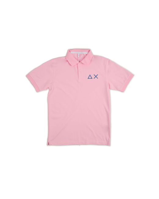 Sun 68 Polo Big Logo A34112/72 Cicl in het Pink voor heren