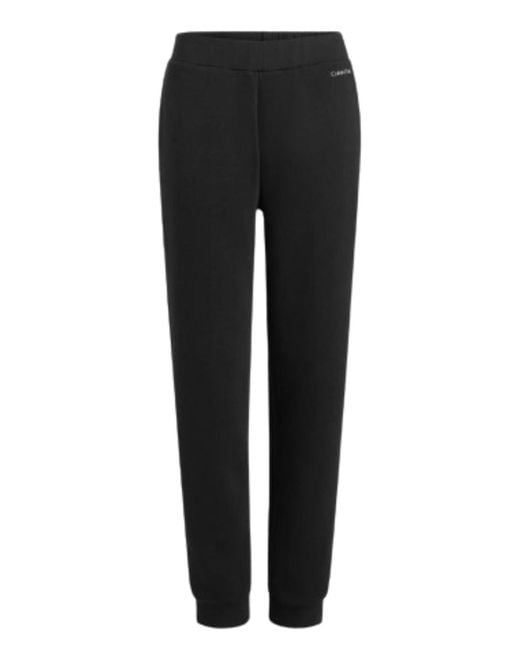 Calvin Klein Black Metallic Micro Logo Jogger Pants