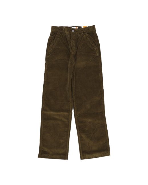 Timberland Green Long Work Cord Pant for men