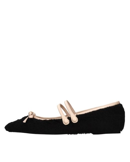 N°21 Black Flat Shoes