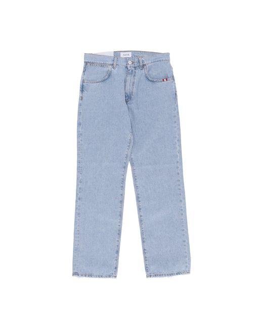 Vaqueros De Hombre Blanqueados Rotos De Mezclilla Reciclada James AMISH de hombre de color Blue