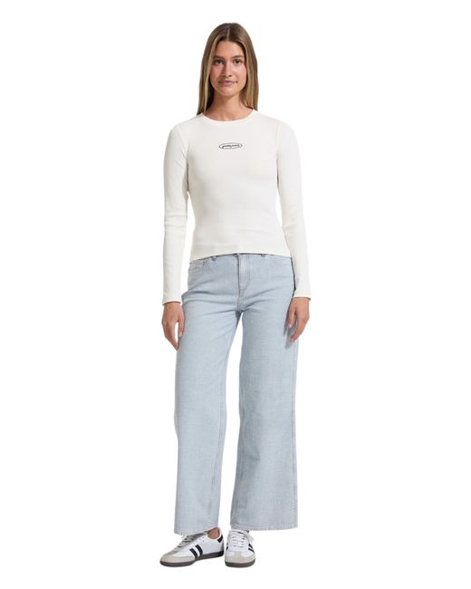 Guess Jeans Wide Been G11 Vrouw in het Blue