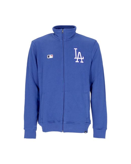 '47 Blue Lightweight High Neck Sweatshirt Mlb Helix Track Jacket Losdod for men