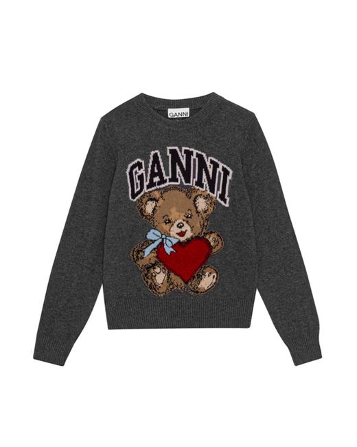 Ganni Black Shirts Grau