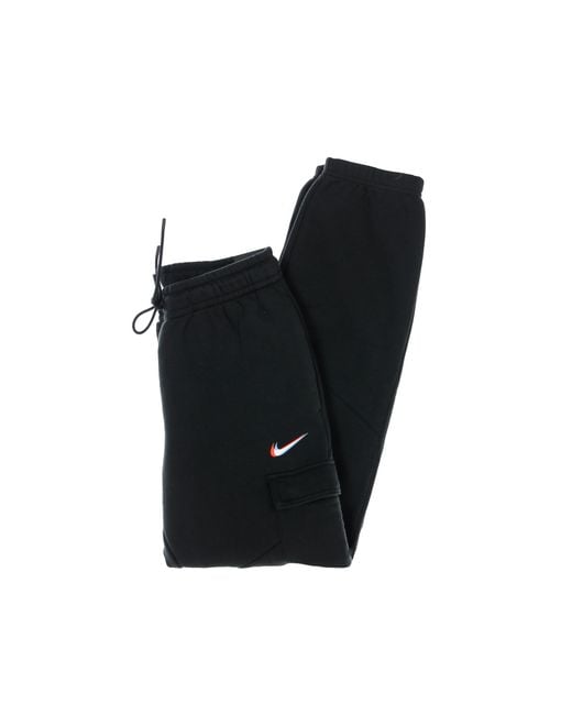 Pantalones De Chandal De Forro Polar Para Mujer W Sportswear Cargo Loose Pant Negro Nike de color Black