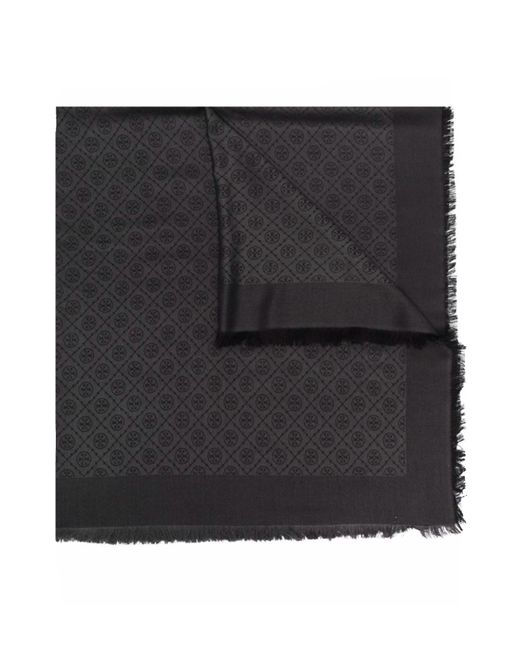 Bufandas Negro Tory Burch de color Black
