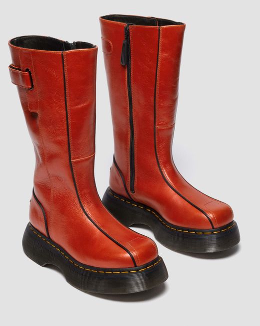 Dr. Martens Red Buzz Hi