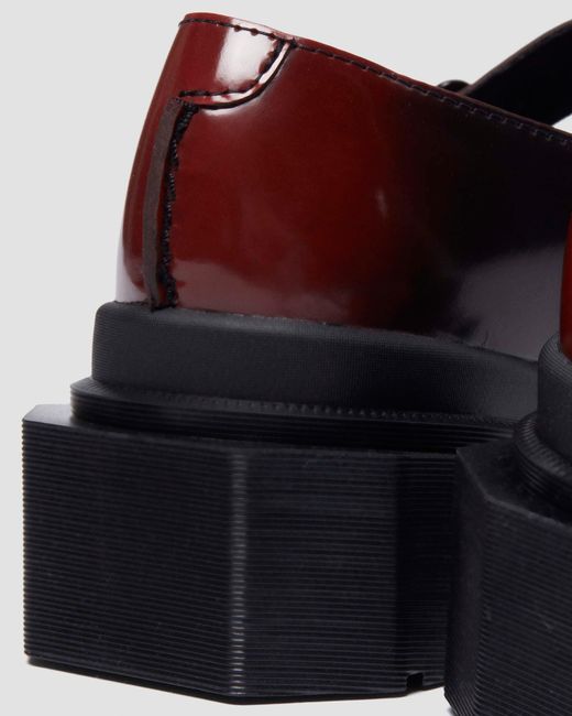 Dr. Martens Black Maybole Square Toe Leather Mary Jane Shoes