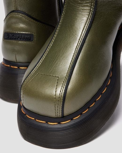 Botas buzz hi de piel eclipse Dr. Martens de color Green