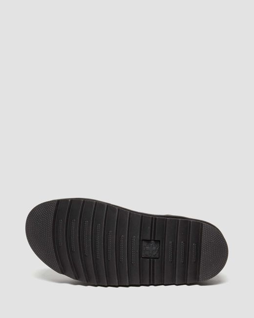 Sandali con zip olson stile gladiatore di Dr. Martens in Black