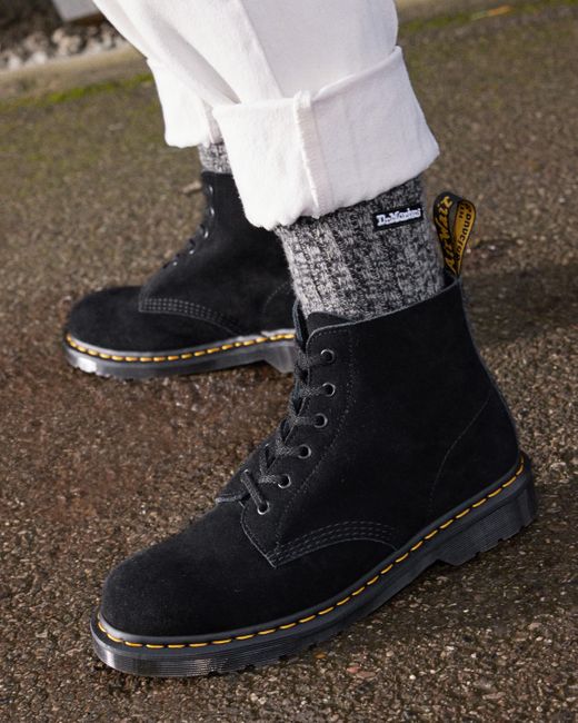 Dr. Martens 101 Unbound Suède Enkellaarzen in het Black voor heren