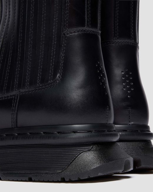 Dr. Martens Men's Black Waxy Leather 14Xx Qubist Chelsea Boots