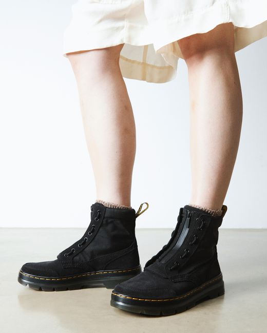 Stivali combs con cerniera estraibile di Dr. Martens in Black da Uomo