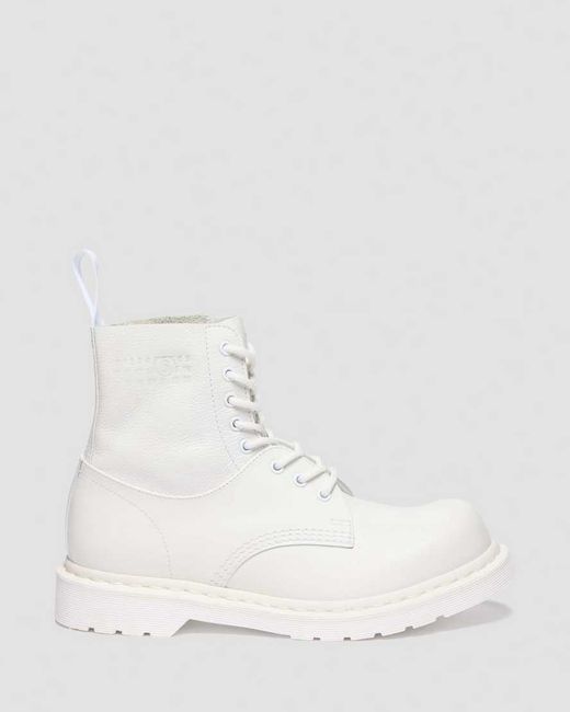 Dr. Martens White 1460 1461 Mm6 Leather Boots for men