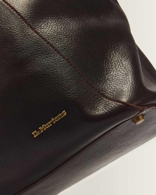 Dr. Martens Black Maxi Overdrive Leather Tote Bag