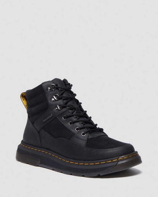 Dr. Martens Black Crewson Chukka Leather Padded Boots for men