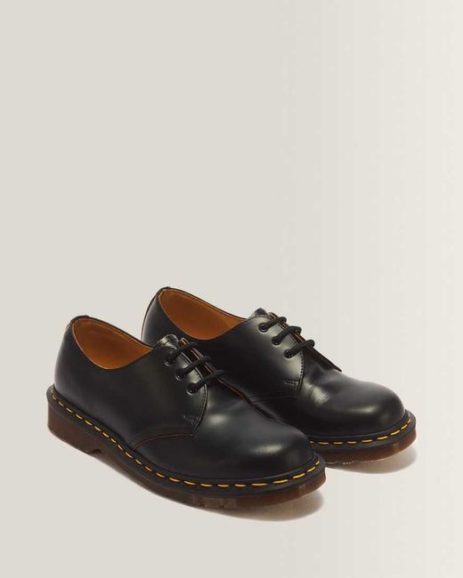 Dr. Martens Black 1461 Vintage Made In England Oxford Shoes