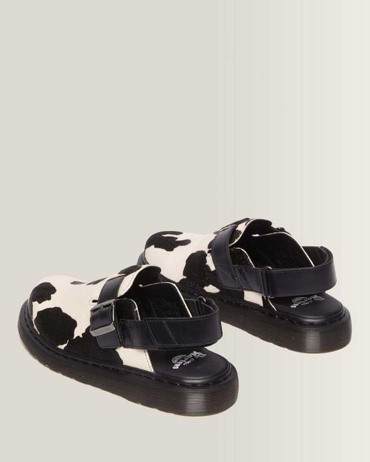 Dr. Martens Black Jorge Ii Hair-On Slingback Mules for men