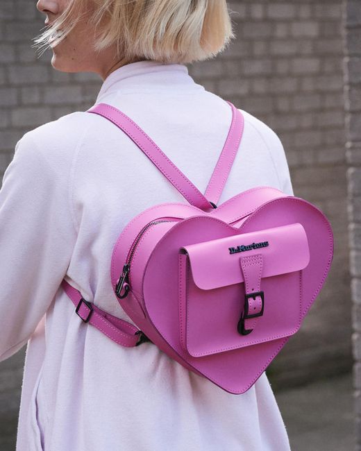 Dr. Martens Leather Heart Shaped Bag Pink | Lyst