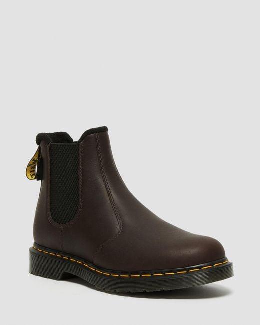 Dr. Martens Black 2976 Warmwair Leather Chelsea Boots for men